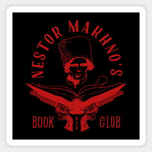 Nestor Makhno's Book Club - Red Version Sticker